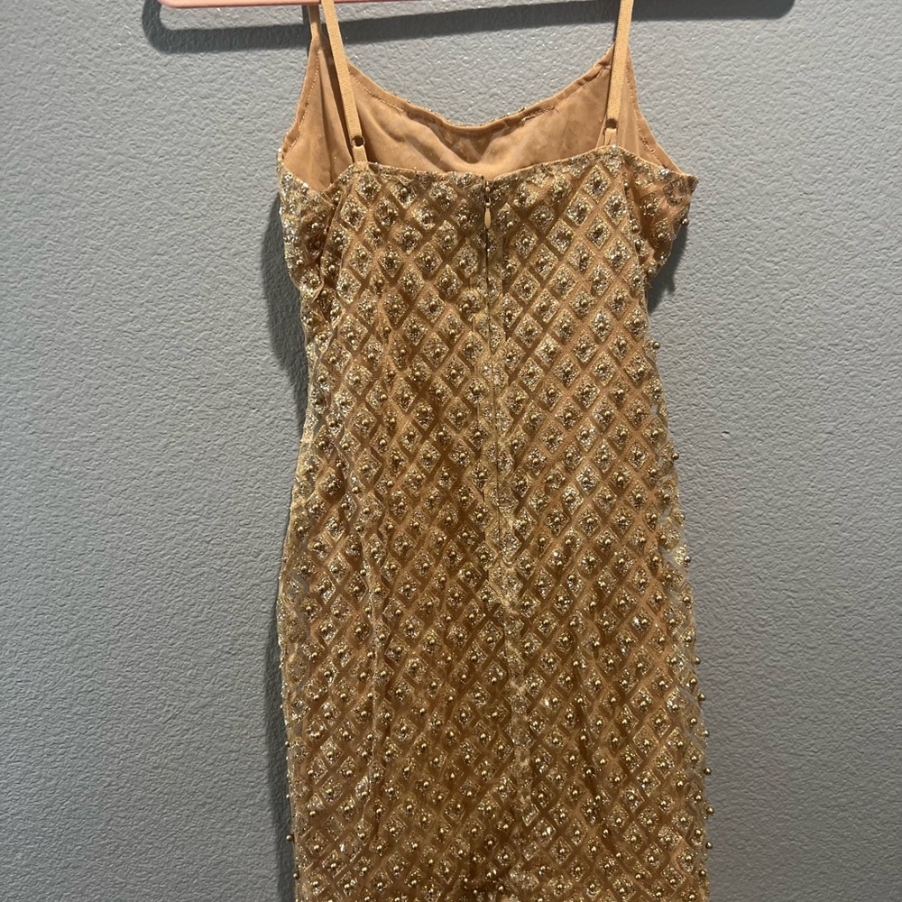 Gold glitter dress